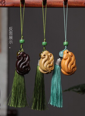 梅花九尾狐凤九创意檀木