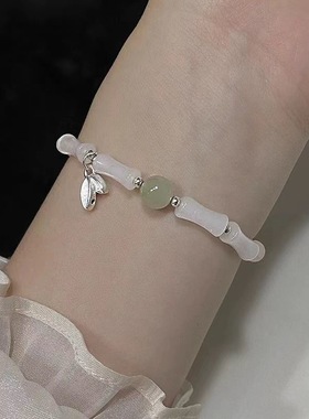 新中式竹节手链小众轻奢