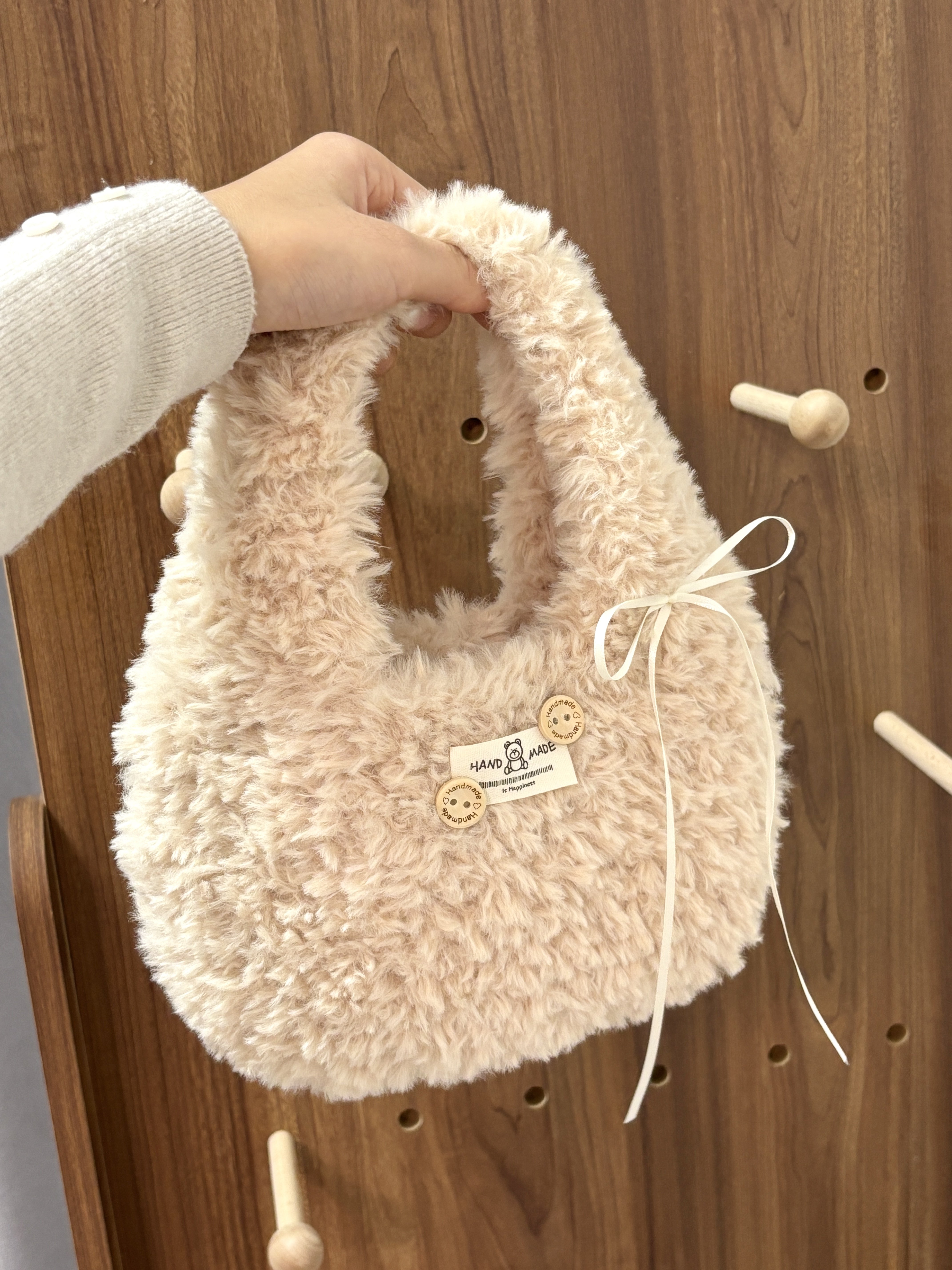 皮草线手工编织包包毛线钩针diy材料包手提挎包礼物雪妃尔自制勾,淘宝优惠券,粉丝福利购,淘宝优惠卷