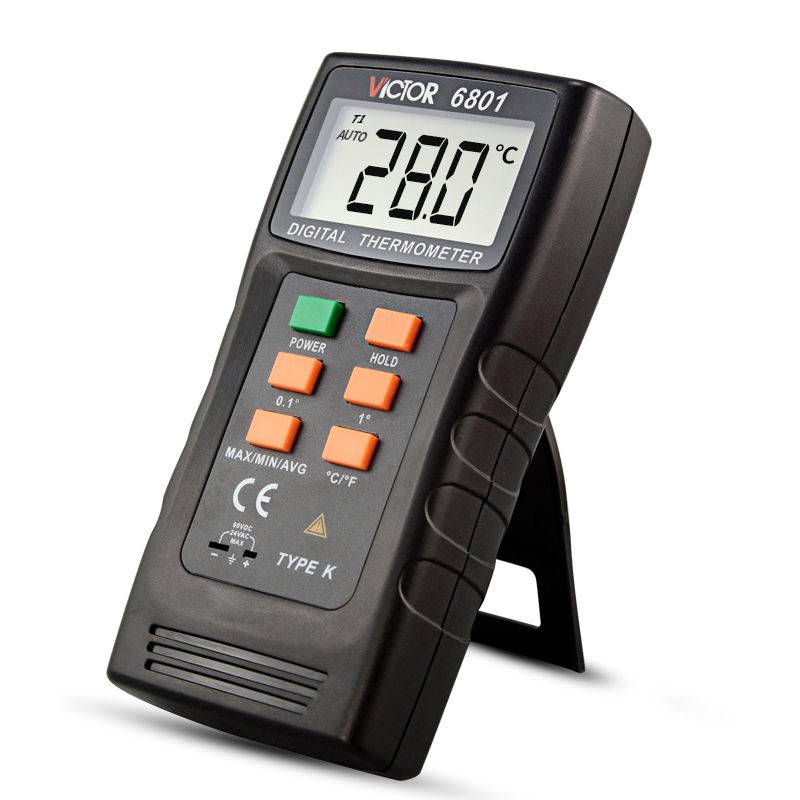 胜利接触式数字dm6801a工业测温仪 victor胜利兴泰恒测温仪