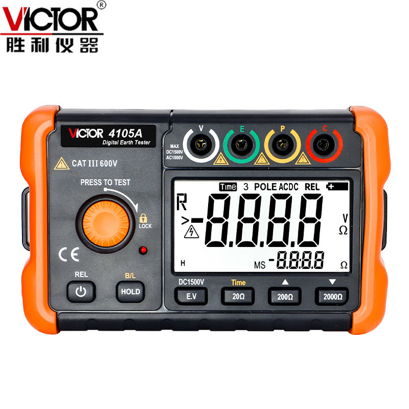 胜利接地电阻vc4105a / b测试仪表 victor胜利兴泰恒电阻测试仪
