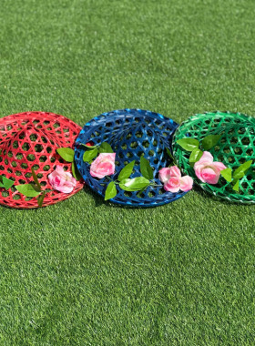 舞蹈斗笠帽儿童演出傣族斗笠成人