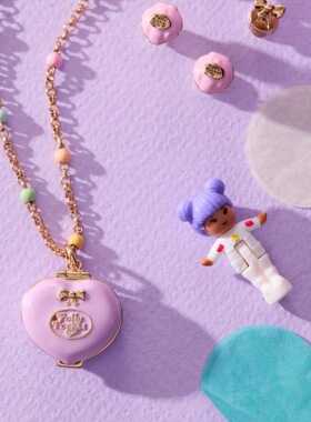 跨境爆款粉金开合相盒饰品女五角星爱心萌趣小众设计送礼热门项链