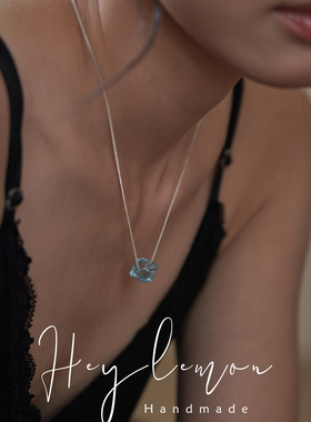 11月生辰石天然方糖托帕石项链