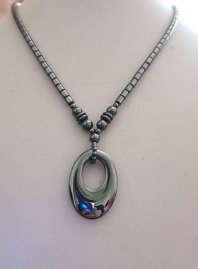 太赫兹项链磁石毛衣链套装黑胆石手链太赫兹手链项链