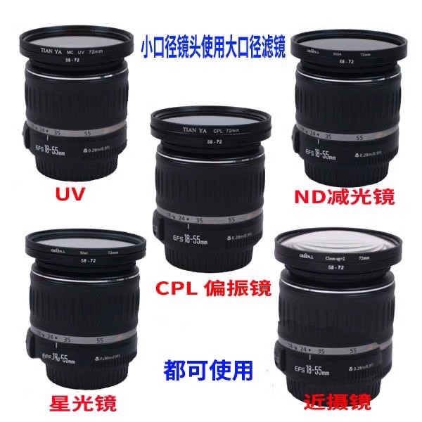 镜头滤镜转接环小转大转接圈单反微单数码相机镜头转接环口径转变 - 图2