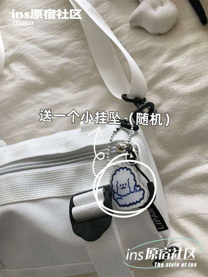 Ins workwear trendy crossbody bag men and women unisex small bag