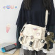 Japanese Harajuku literary large-capacity workwear crossbody bag for male and female college students Korean version versatile school bag crossbody bag