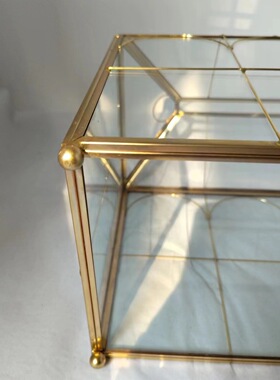 玻璃花房  婚礼酒店家居客厅微景观摆件 卡片红包收纳盒