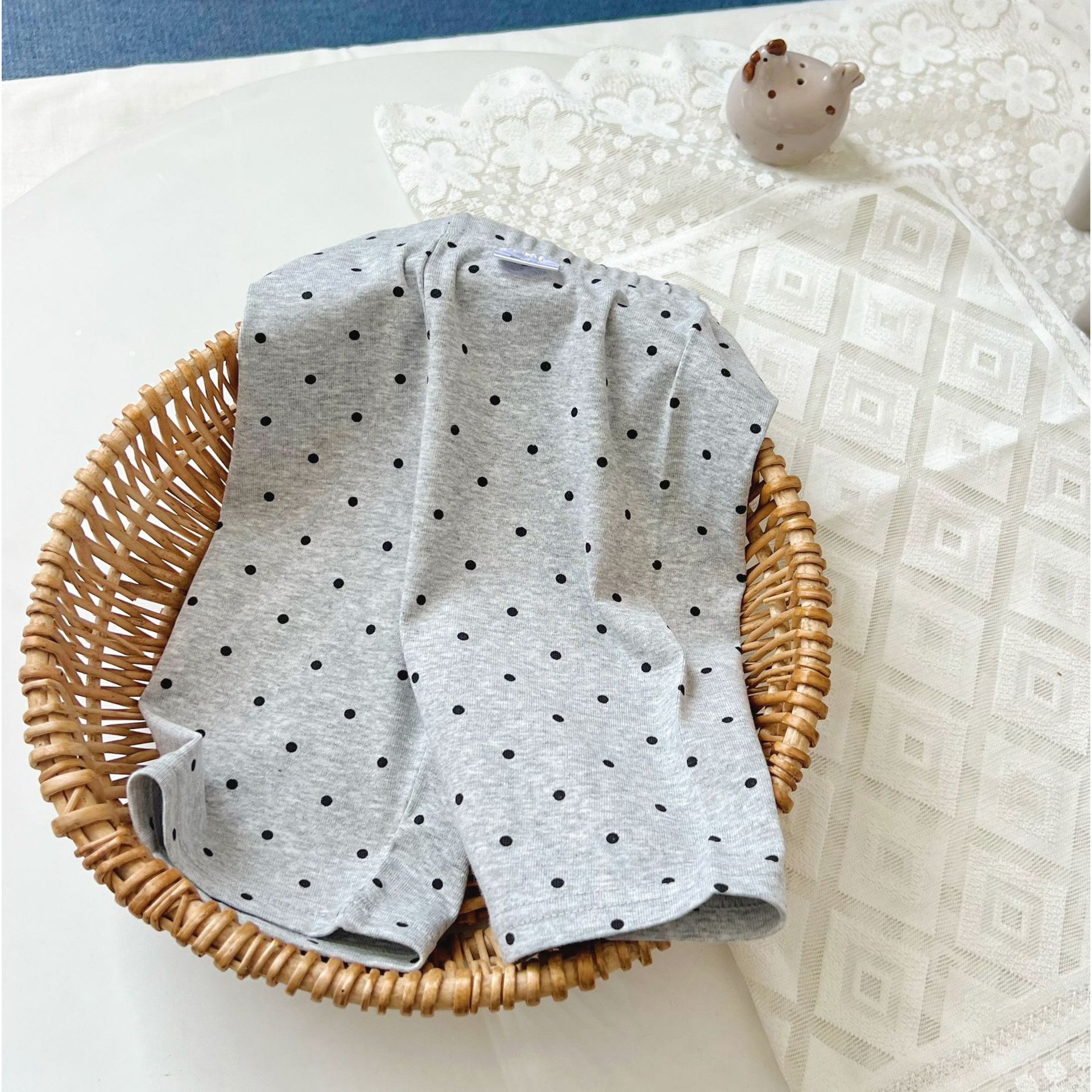 女童夏季骑行裤 韩波点纯色精梳弹力棉5分打底裤高弹防走光,淘宝优惠券,粉丝福利购,淘宝优惠卷