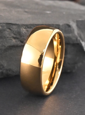钨钢戒指男款简约时尚个性