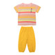 Casual cotton two-piece summer striped chiffon pants set