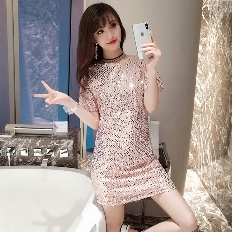 小个子闪闪blingbling女洋气连衣裙 陌鲨连衣裙