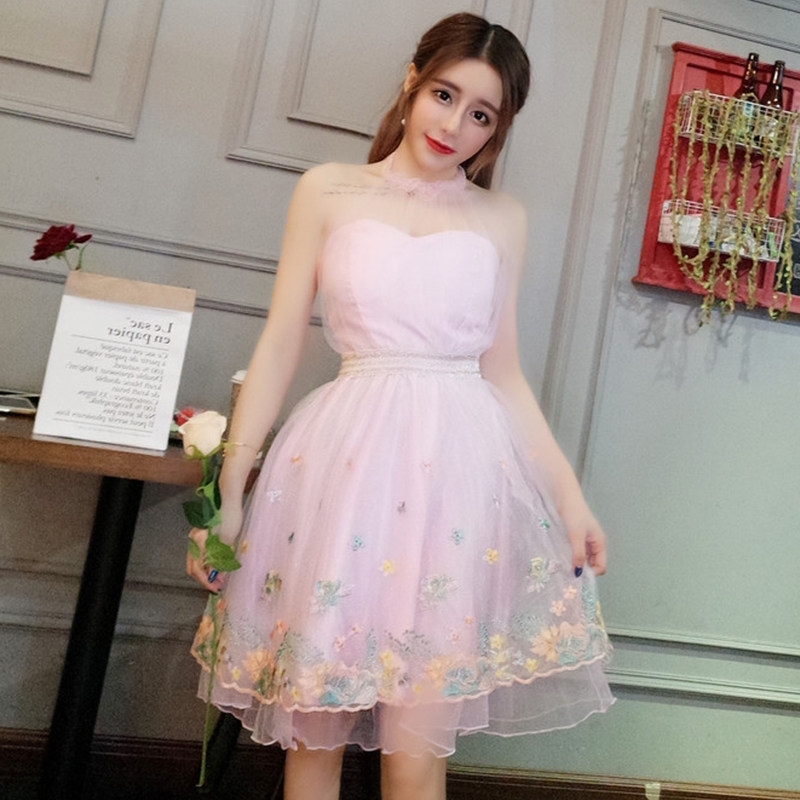 仙女裙chic温柔小个子蓬蓬夏公主裙 陌鲨连衣裙