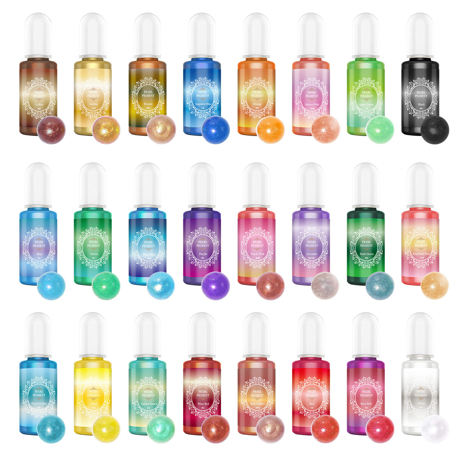 水晶滴胶珠光色精uv胶ab胶调色染色剂人鱼姬色精珠光细闪调色颜料,淘宝优惠券,粉丝福利购,淘宝优惠卷