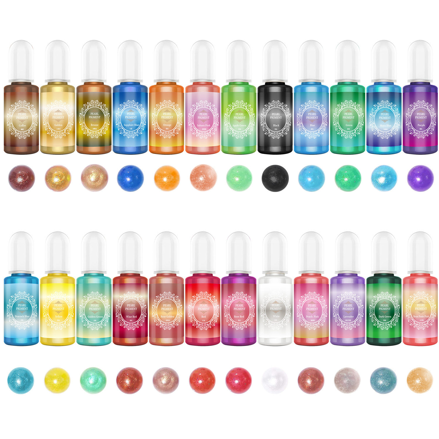 水晶滴胶珠光色精uv胶ab胶调色染色剂人鱼姬色精珠光细闪调色颜料,淘宝优惠券,粉丝福利购,淘宝优惠卷