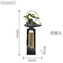 High Mountain Flowing Water Fountain Pendulum Pieces Waterscape Flowing Water Swing Piece High Landscape Curtain Wall Screen Fake Mountain Flowing Water Fountain Pendulum
