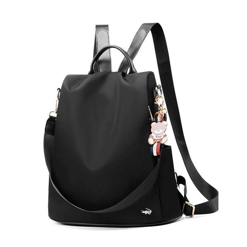 防盗牛津布女2020新款2019双肩包 卡帝乐鳄鱼何梵双肩背包