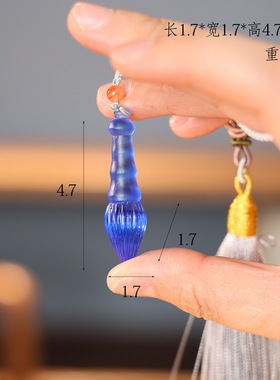 琉璃文昌塔吊坠金榜题名文昌笔车挂学生上班族饰品挂件手工礼品