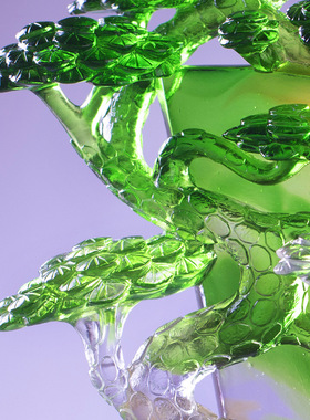 琉璃常青树工艺品基业中国特色礼品送老外招财手工摆件家居饰品