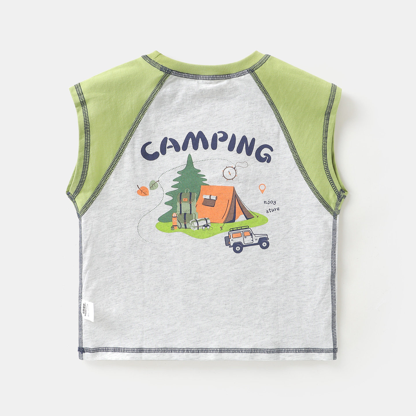 右欧男童女童背心儿童无袖T恤卡通动漫夏季新款童装山系洋气上衣,淘宝优惠券,粉丝福利购,淘宝优惠卷