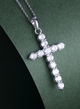 戴之梦925纯银十字连不掉色项链