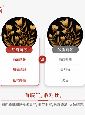 瓦简法式中古风美式复古装饰画
