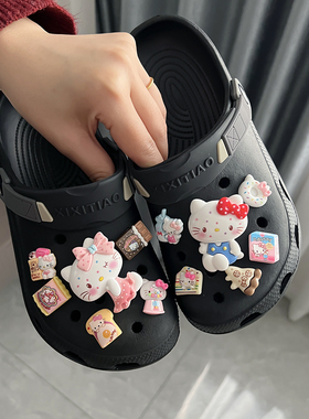 Crocs洞洞鞋配饰夏季女款鞋花
