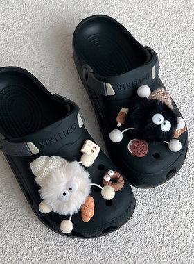 crocs洞洞鞋配饰diy食玩毛绒鞋扣