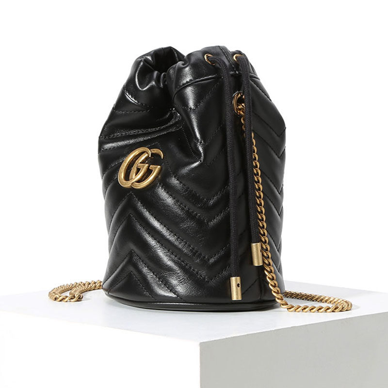 gucci gg marmont迷你单肩水桶包 LAMAVO女士包袋