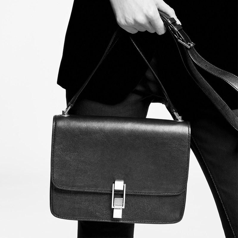 ysl /圣罗兰carre光滑皮革单肩包 LAMAVO女士包袋