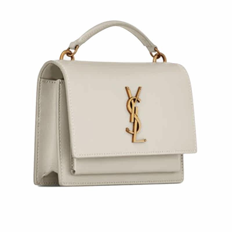 ysl /圣罗兰光面小牛皮单链条包 LAMAVO女士包袋