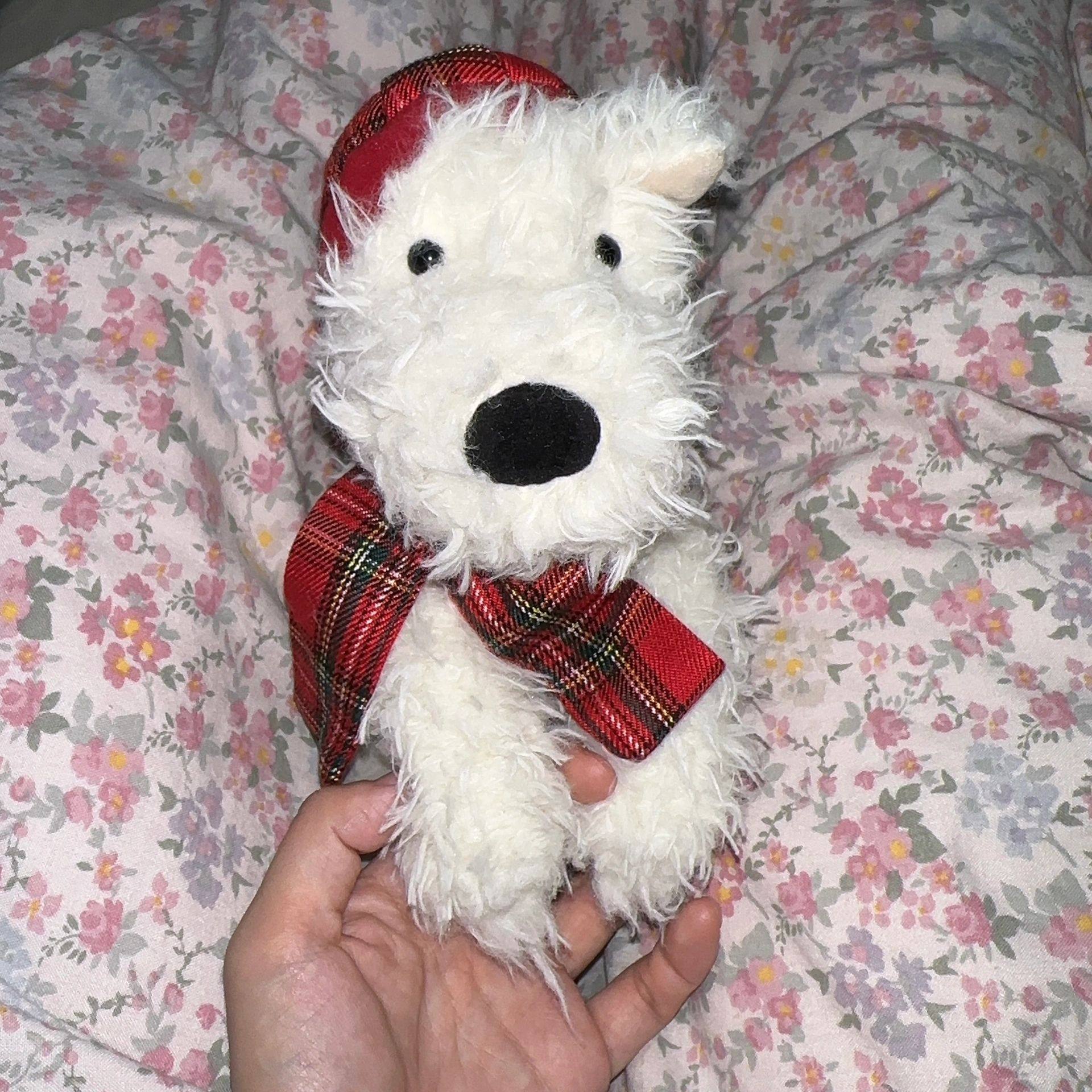 英国Jellycat圣诞暖冬西高地狗门罗苏格兰梗可爱儿童毛绒玩具玩偶,淘宝优惠券,粉丝福利购,淘宝优惠卷