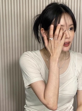happyrim同款戒指金属ins女