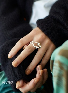 女铜日韩唯美时尚开口戒指