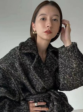 松本惠奈同款日系小众设计宽耳圈