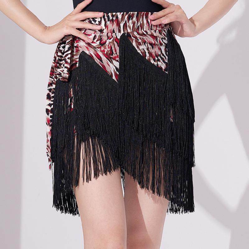 拉丁舞成人女练功服装舞蹈半身裙子流苏臀巾广场舞不规则跳舞围裙,淘宝优惠券,粉丝福利购,淘宝优惠卷