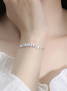 蝴蝶之恋999足银手链女纯银2025新款小众设计感情人节送女友礼物