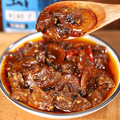 匠样子拌饭酱香辣拌面自制牛肉虾酱辣椒酱下饭菜牛虾酱 - 图0
