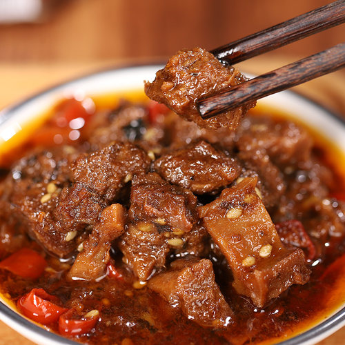 匠样子笋丁牛肉酱香辣下饭拌饭拌面酱辣椒酱笋丁牛肉酱食品美味 - 图0