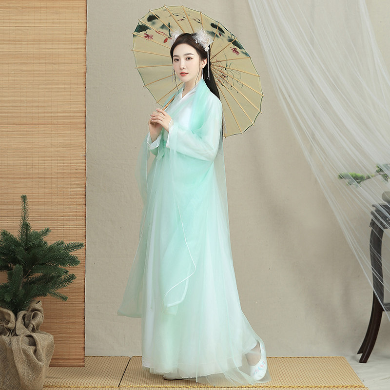 古装秋季中国风仙气齐腰套装汉服 美俪秘籍汉服