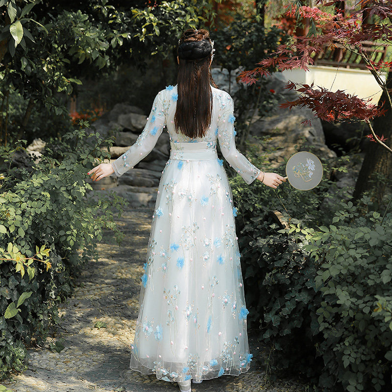 汉服女飘逸超仙原创正品套装连衣裙 美俪秘籍汉服