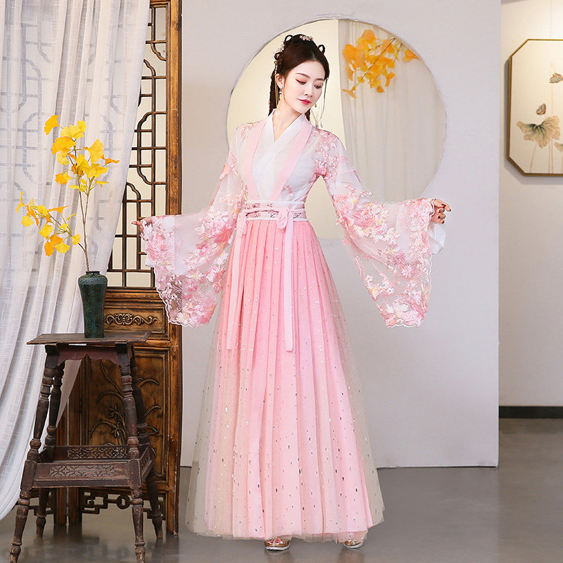 女古装中国风樱花超仙正品改良汉服 美俪秘籍汉服