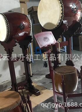 台湾牛皮鼓铃毛立式架三脚