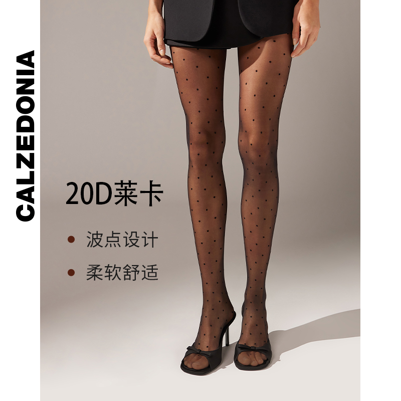 CALZEDONIA女士莱卡®系列30D时尚经典袜裤波点丝袜连裤袜LIC050 - 图0