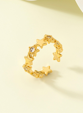 欧美风时尚个性简约百搭开口戒指