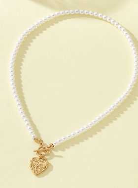 欧美风时尚简约百搭珍珠吊坠项链