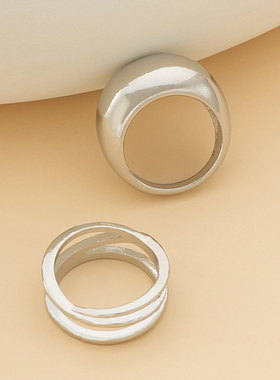 钛钢戒指男女款小众设计感戒女