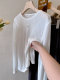 Nuojiji round neck tencel slimming bottoming shirt