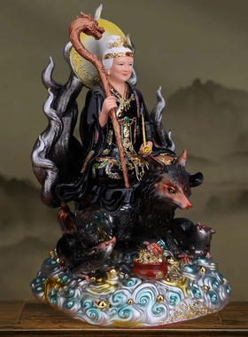 黑老太黑妈妈堂口供奉树脂摆件